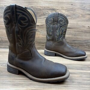 Ariat Hybrid Rancher Waterproof Mens 10.5D Square Toe 11" Western Boots 10014067